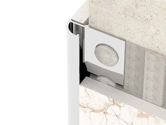 TUV Brushed Stainless Steel Tile Trim 10mm Bright Finishing Closing Metal Strip