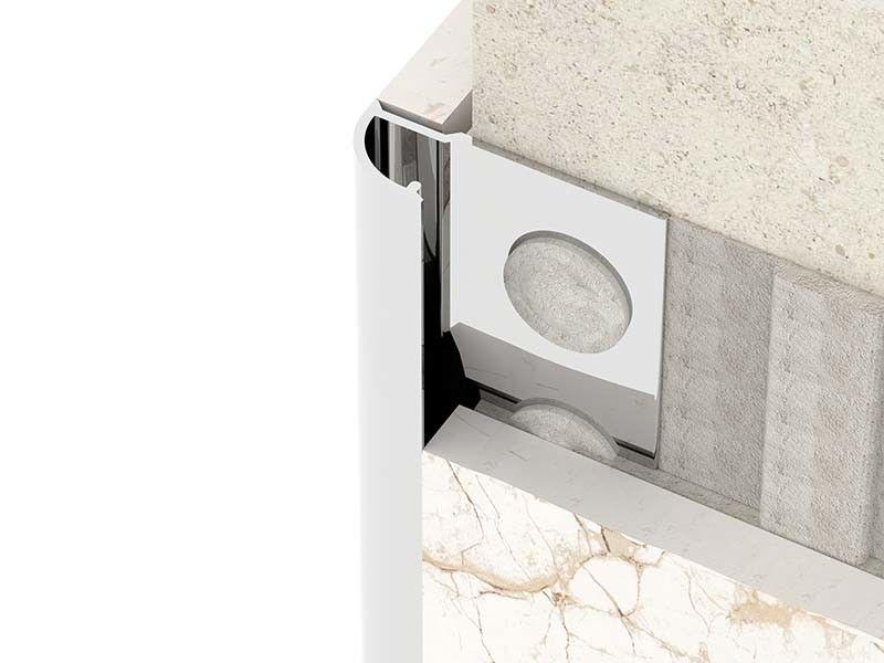 TUV Brushed Stainless Steel Tile Trim 10mm Bright Finishing Closing Metal Strip