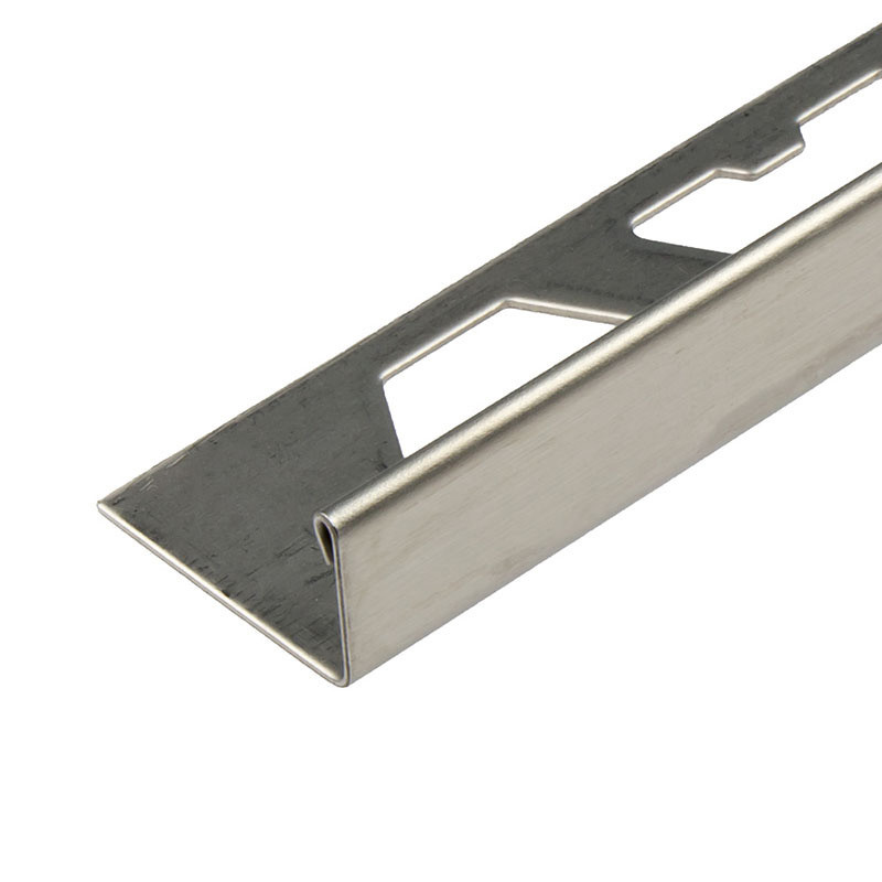 Curving Corner Tile Profile Silver Stainless Steel Tile Trim 10mm Round Shape
